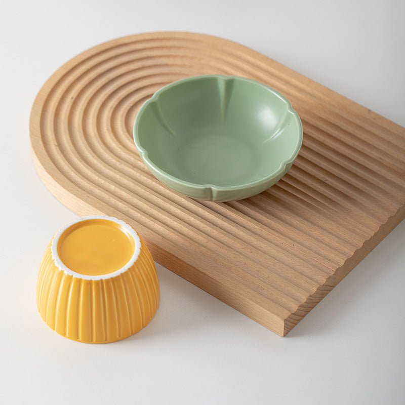 Candy Color Ceramic Cat Bowl