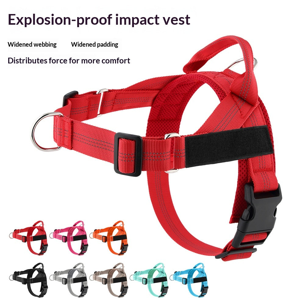 Lightweight Dog Breast Strap With Hand Rope