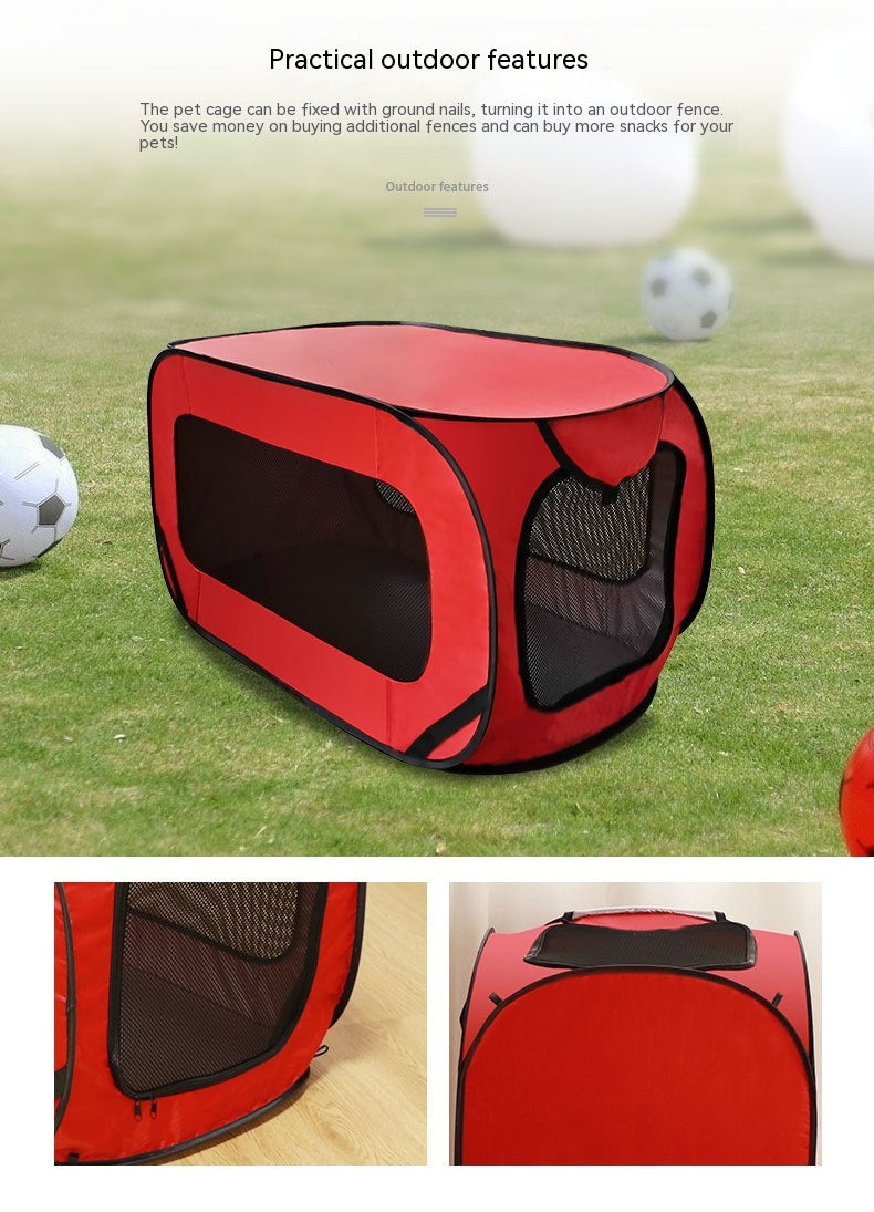 Small And Medium-Sized Dog Portable Pet Car Cage