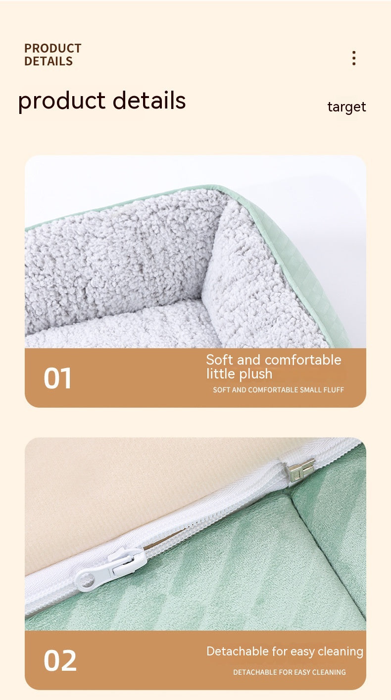 Self-Heating Thermal Pet Bed Closed
