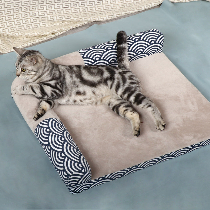 Pet Bed Four Seasons Cathouse Doghouse Sofa Mat