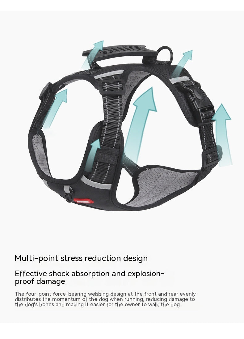 Pet Hand Holding Rope Vest-Style Explosion-Proof Reflective