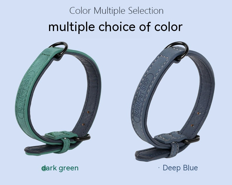 Pet Supplies Pu Leather Adjustable Collar