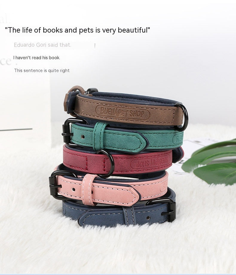 Pet Supplies Pu Leather Adjustable Collar