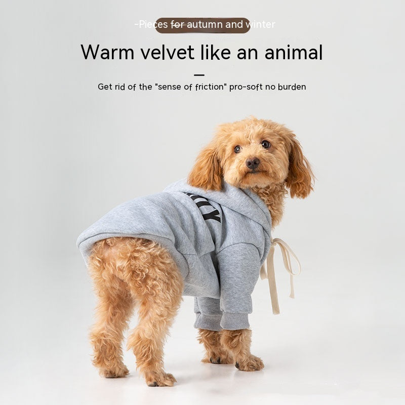 Fleece-Lined Warm Dog Hoodie