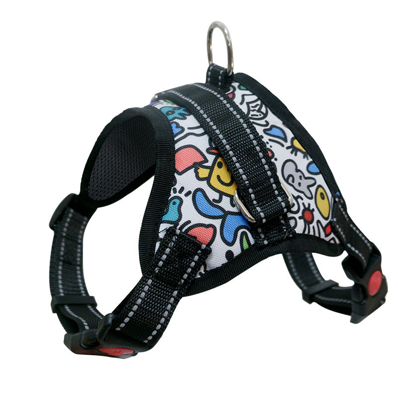 Medium Large Dog Pet Dog Saddle Chest Strap Explosion-Proof
