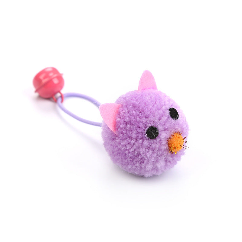Plush Mouse Head Shaped Bell Toy