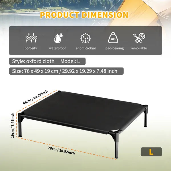 Elevated Breathable Mesh Pet Bed, Indoor&Outdoor Use, Sizes For Small To Xl Pets - 2026 Must-Buy