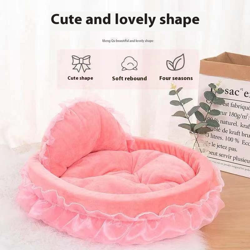 Pet Supplies Cute Princess Bed Cute Lace Teddy