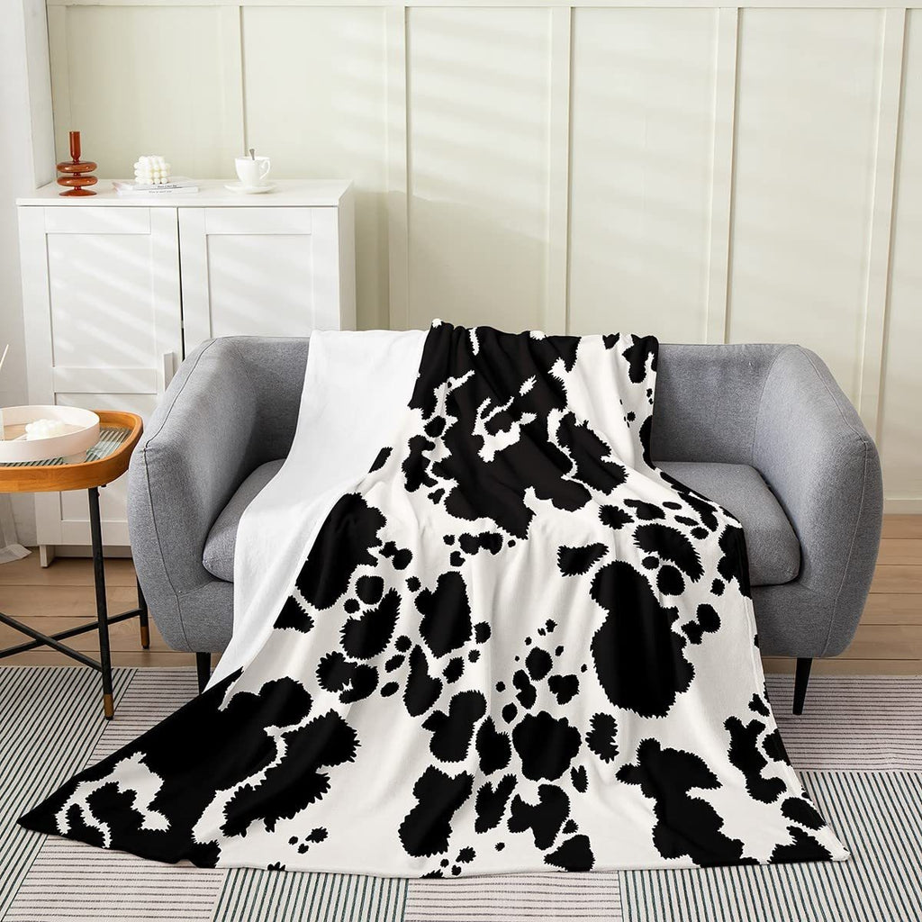 Cow Pattern Printed Flannel Blanket