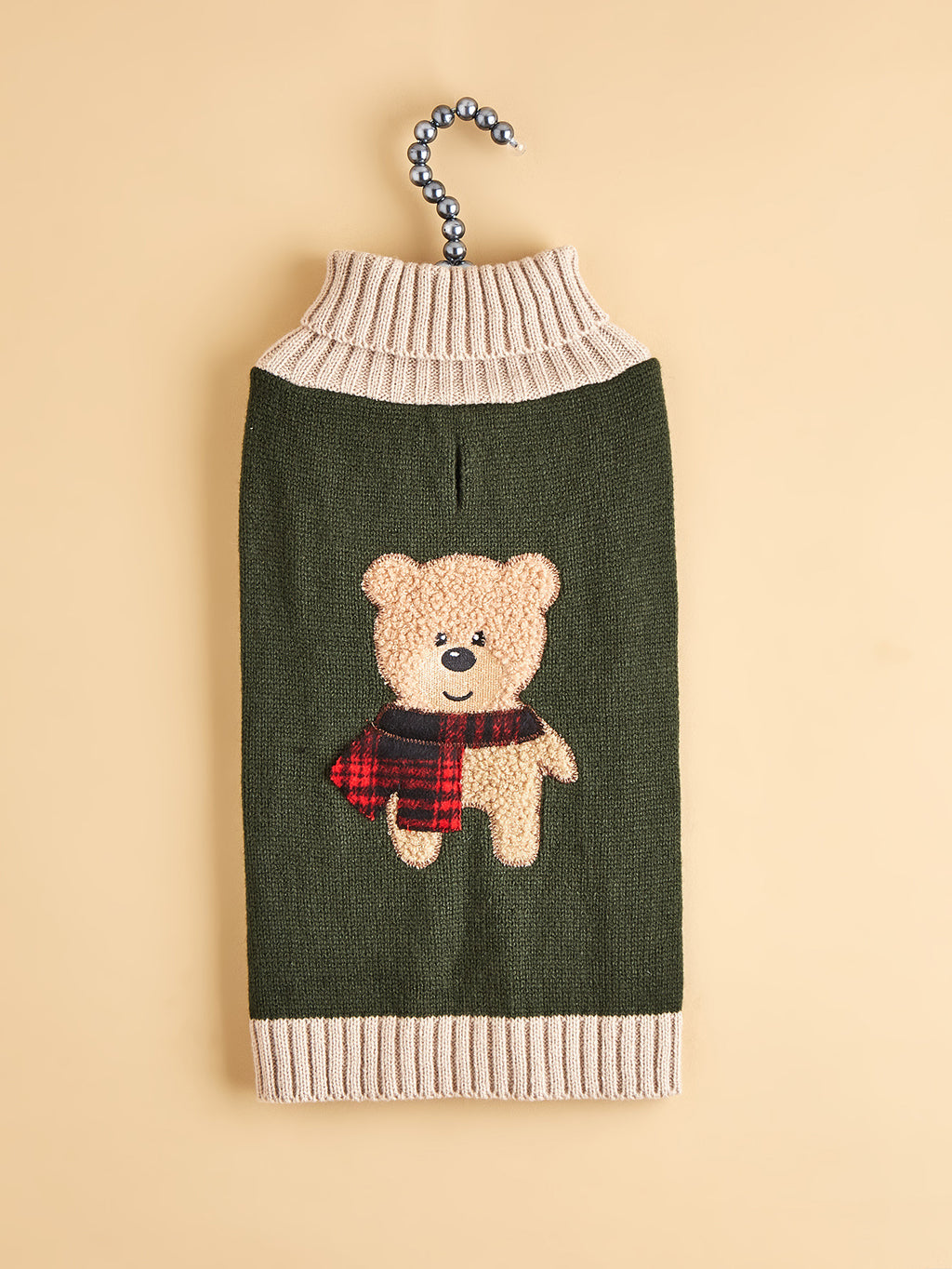 Army Green Bear Dog Sweater