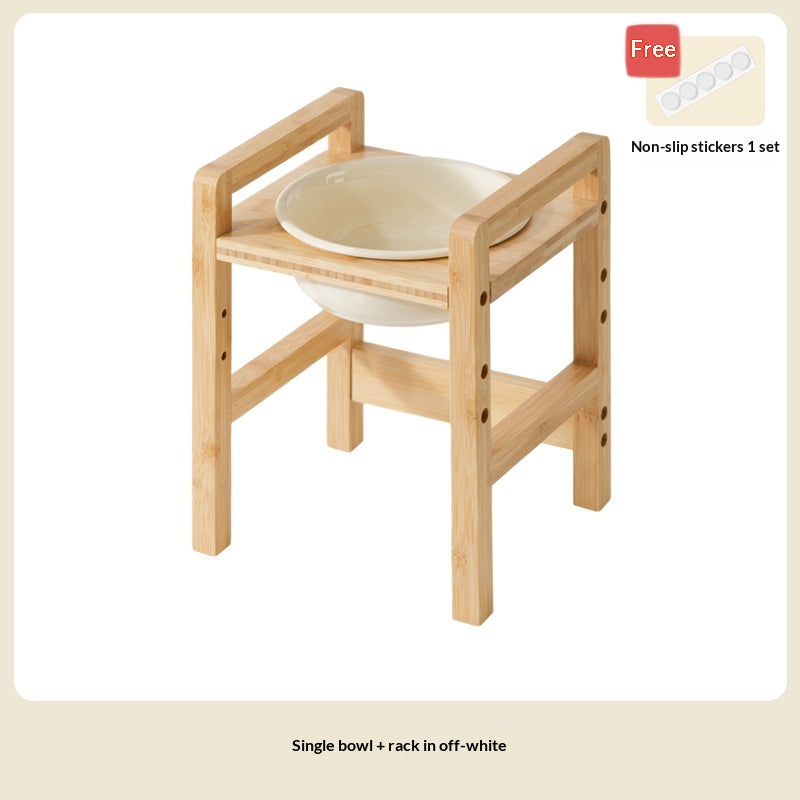 Cross-Border Ceramic Large-Capacity Dog Bowl Feeder