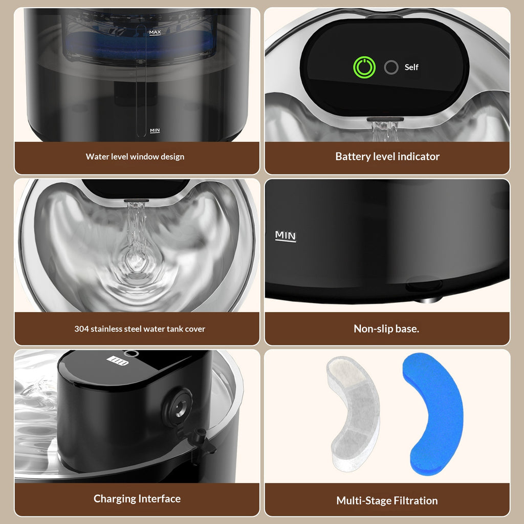 Smart Charging Automatic Pet Water Fountain