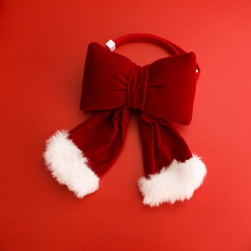 Cartoon Pet Collar With Bow And Bell