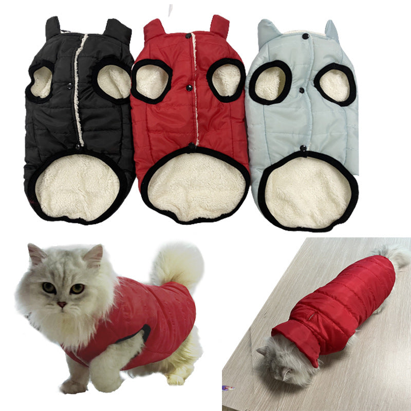 Waterproof Windproof Fleece-Lined Winter Dog Vest