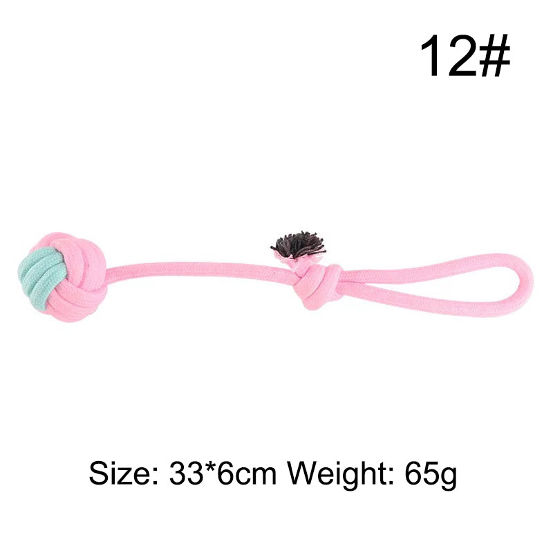 Pet Cotton Rope Knot Toy Combination Bite-Resistant Molar Dog Toy