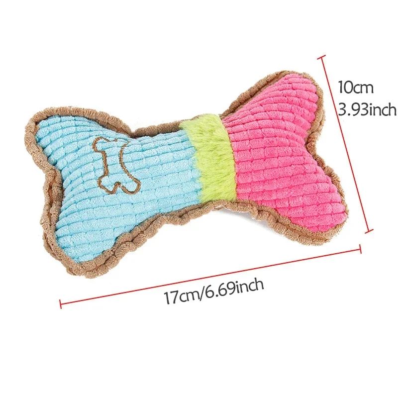Dog Squeaky Toys, Plush Dogs Chew Toy For Small Medium Breed Puppy Teething Chewing Aggressive Interactive Birthday Gifts