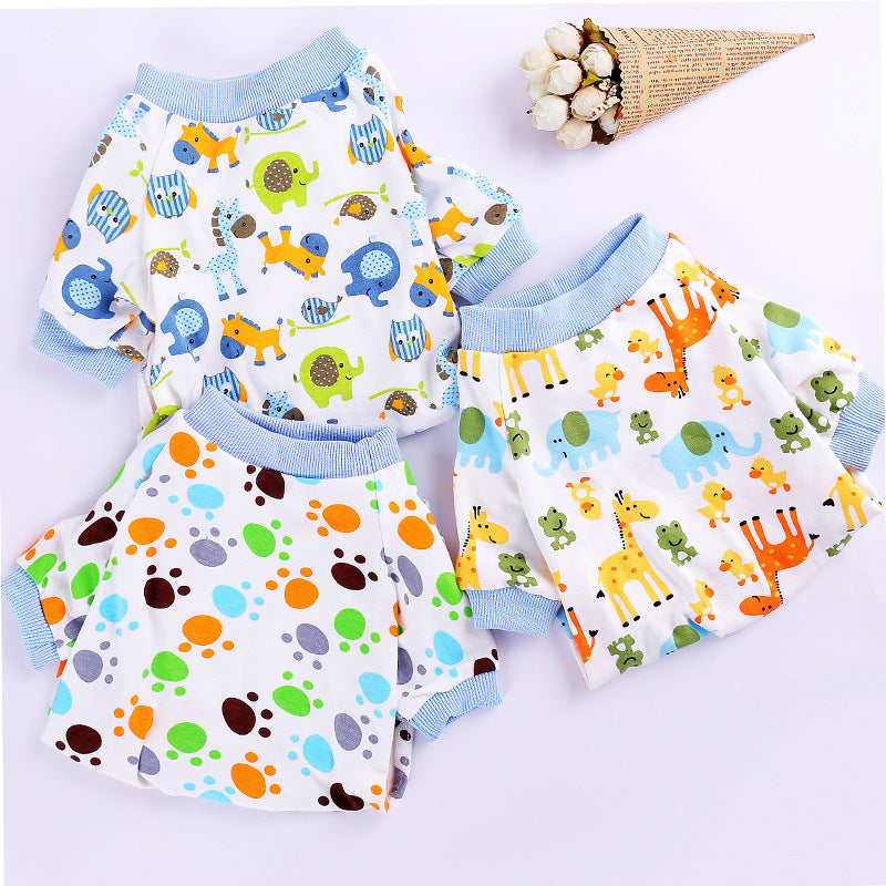 Cotton Four-Legged Knit Dog Clothes