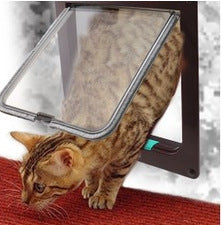 4 Way Lockable Pet Door Security Flap Door Abs Plastic