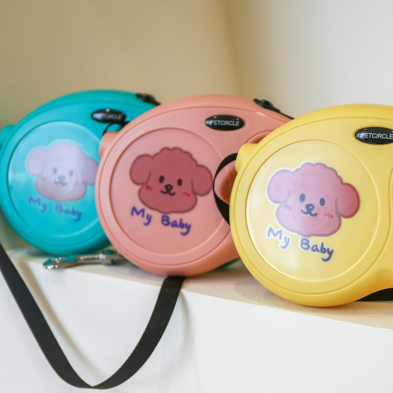 5M Cartoon Plastic Dog Leash