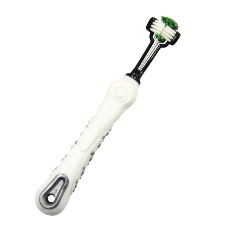 Three-Sided Pet Toothbrush for Teeth Care