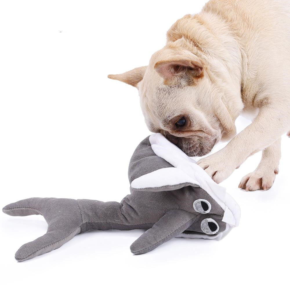 Pet Plush Shark Toy