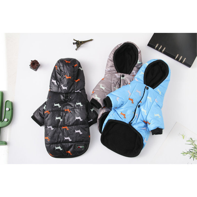 Puppy Pattern Cotton Suit