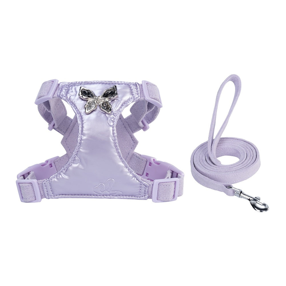 Small Dog Butterfly Chest Strap Leash
