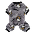 Winter Plush Zebra Stripe Pet Pajamas