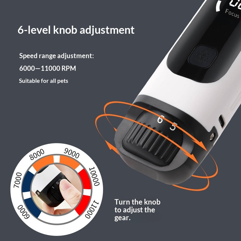 Portable Electric Pet Nail Grinder With LED