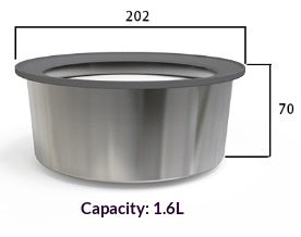Pet Stainless Steel Water Bowl 2L No-Mess Floating Water Bowl