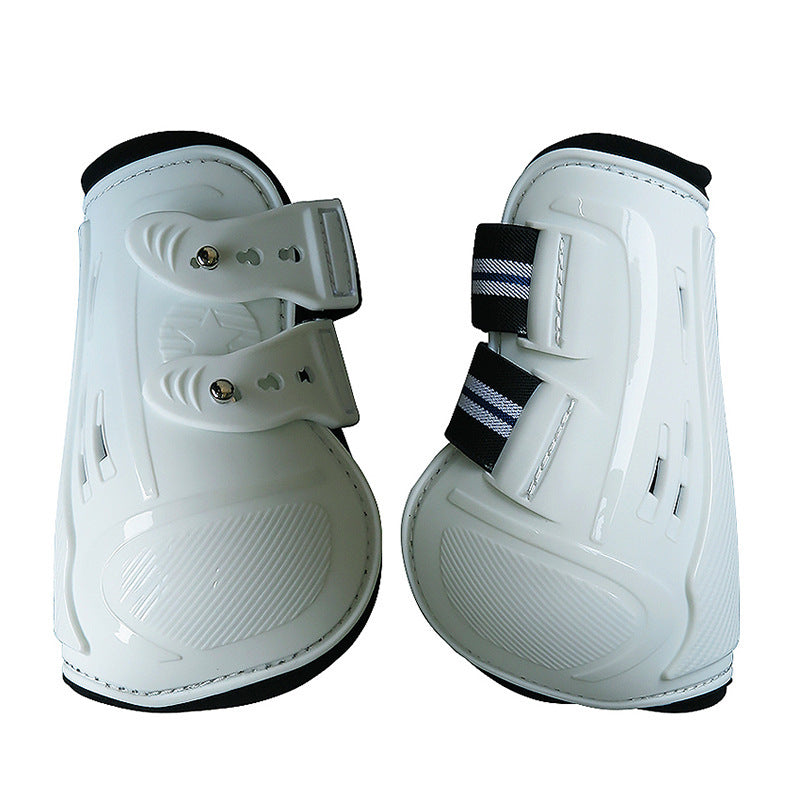 No 9 Color Barrier Horse Special Leg Guard Pu Hard Shell With Elastic Neoprene Air Hole
