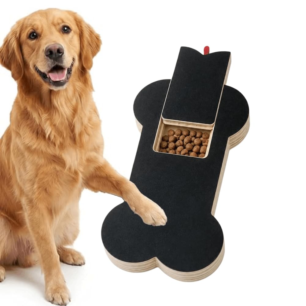Dog Scratch Board With Treat Box, Dual - Sided Dog Nail File Board Wear - Resistant Pet Nail Scratcher, Stress - Free Indoor Dog Nail Groomi