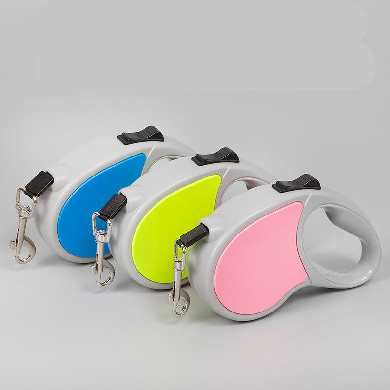 Two-Color Small And Medium Pet Telescopic Leash