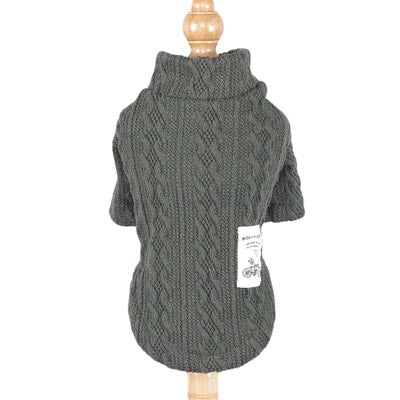Pure Color Knitted Autumn And Winter Dog Sweater