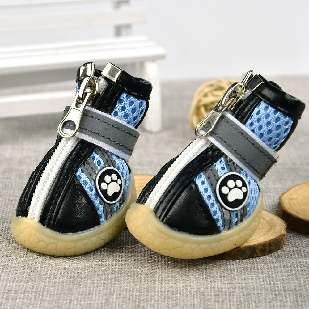 Reflective Breathable Mesh Dog Shoes