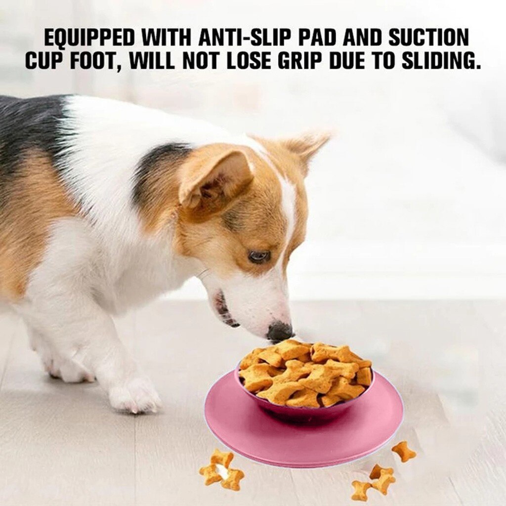 Silicone Suction Cup Folding Bowl For Dogs