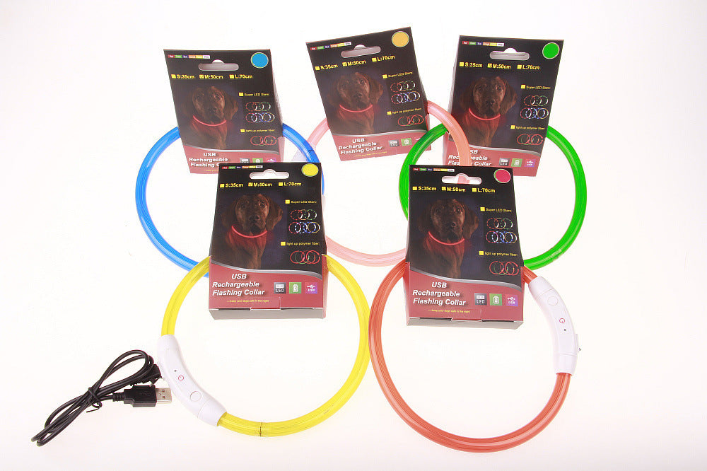 USB Rechargeable LED Dog Collar