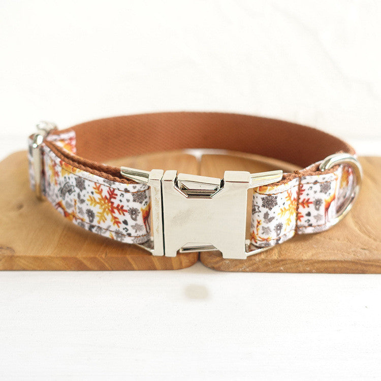 Golden Christmas Pet Collar