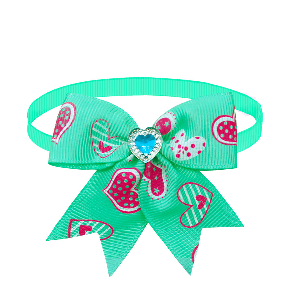 Diamond Bow Tie Dog Accessory