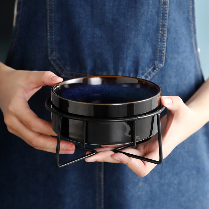 Protect The Cervical Spine Ceramic Pet Eating Bowl