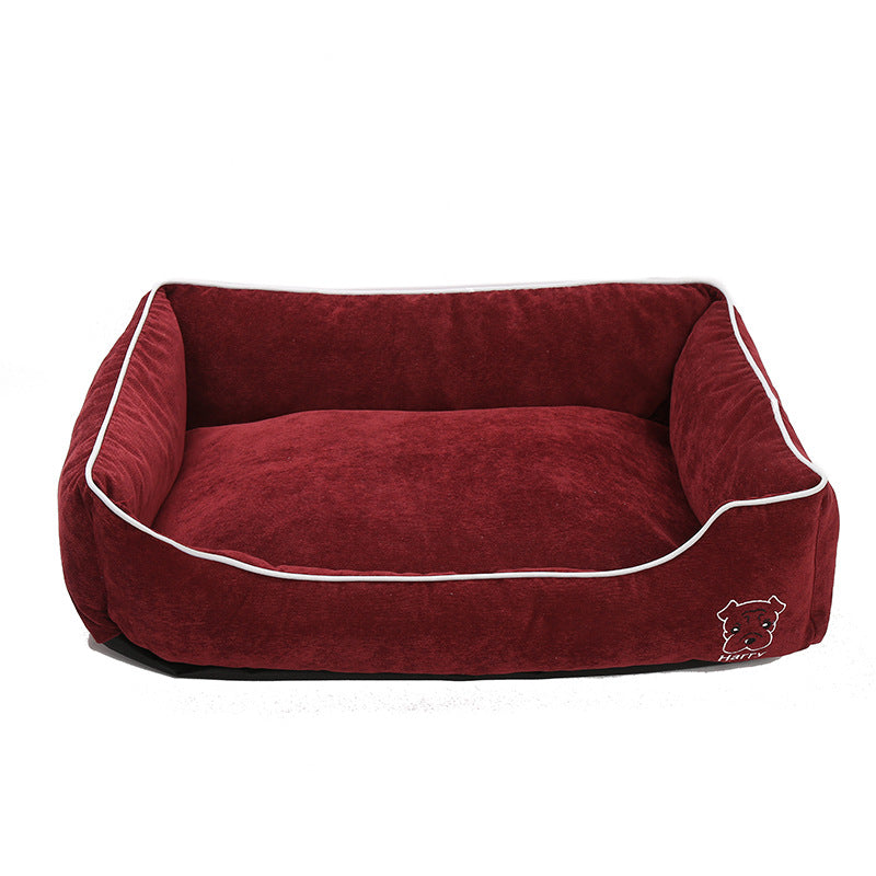 Bite Resistant Corduroy Pet Kennel
