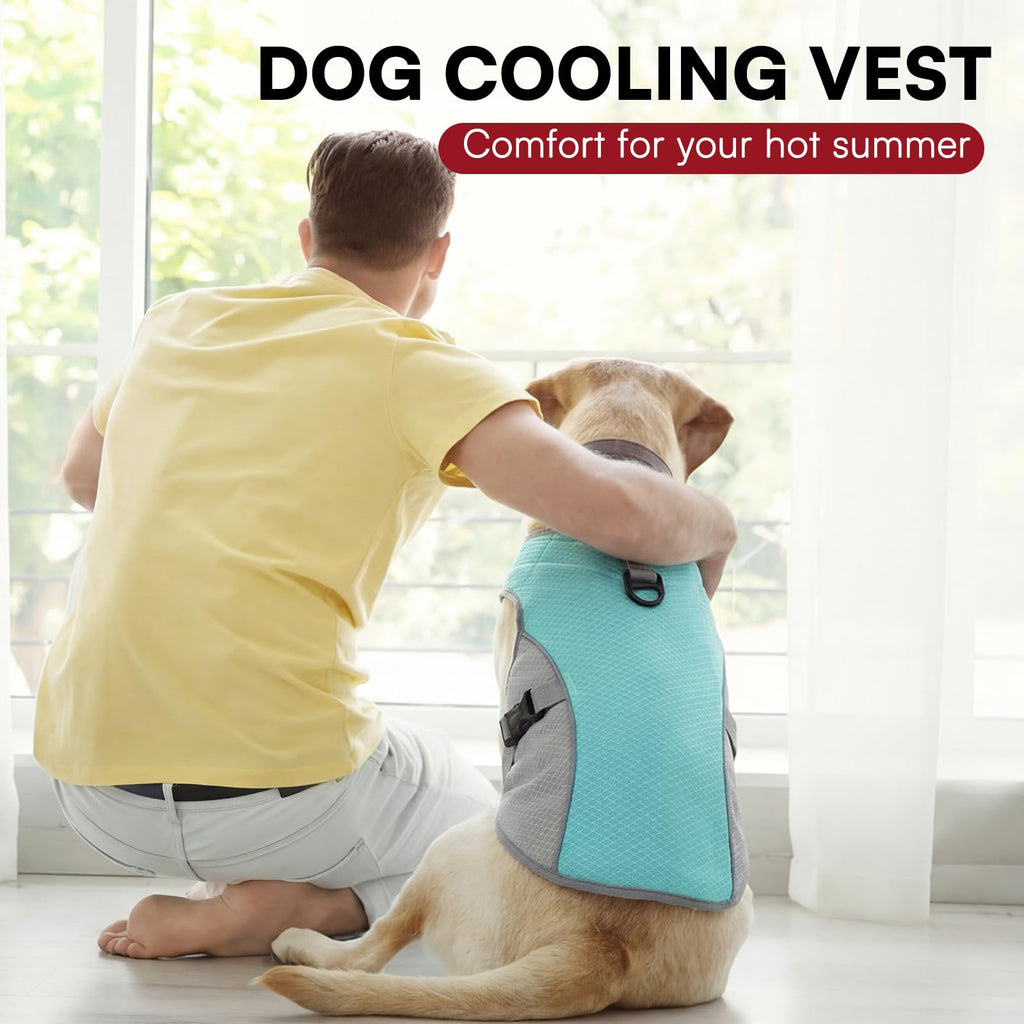 Large Dog Reflective Mesh Cooling Vest