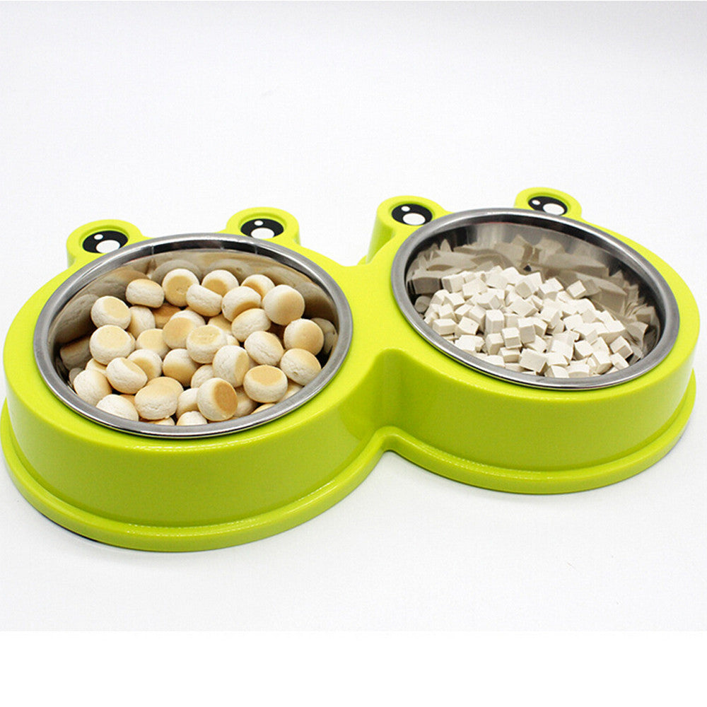 Double Pet Bowl For Food And Water