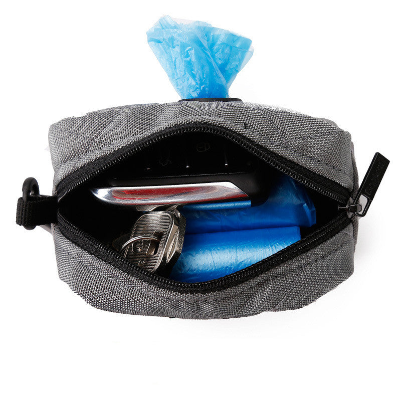 Walking The Dog To Pick Up A Poop Bag