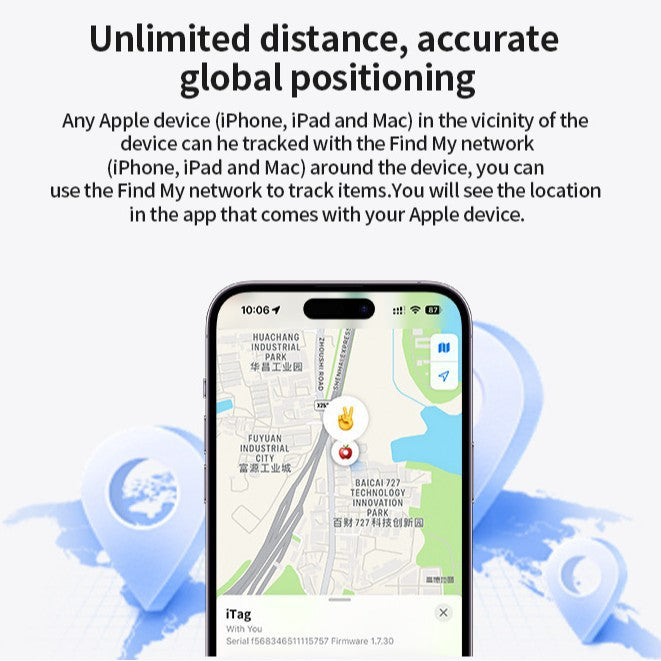 Airtag Anti-Loss Device, Compatible With Apples Find My Locator And Pet Tracker