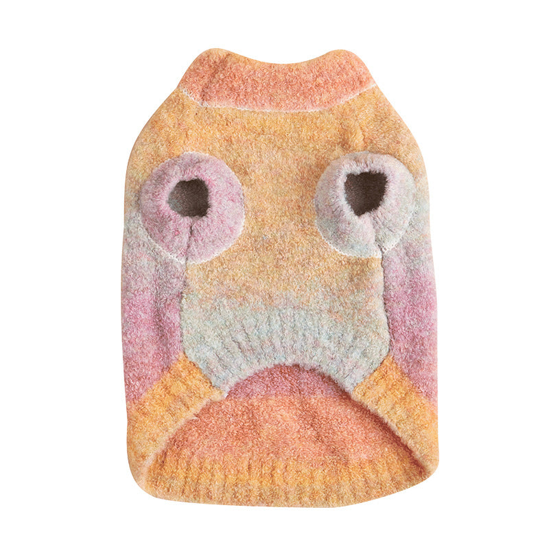 Soft Rainbow Circle Dog Sweater