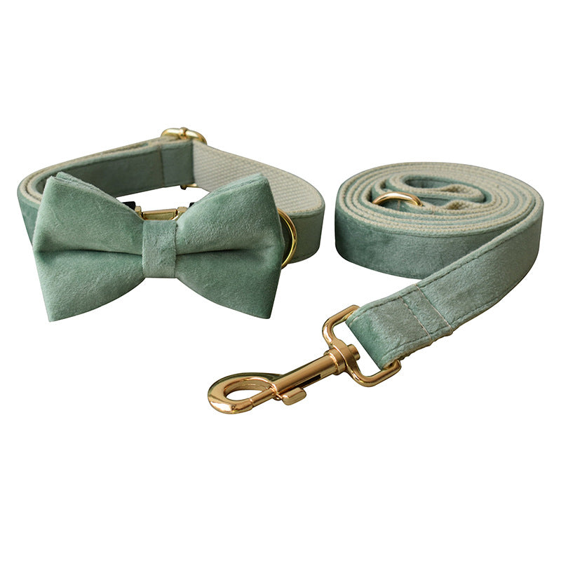 Mint Green Dog Collar And Leash