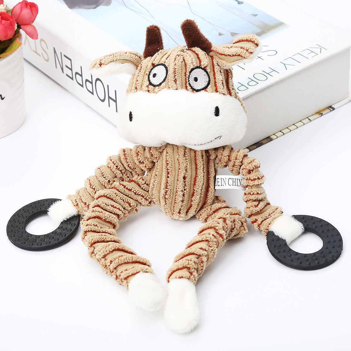 Pet Toy Corduroy Dog Vocal Molar Toy Cute Animal Shape