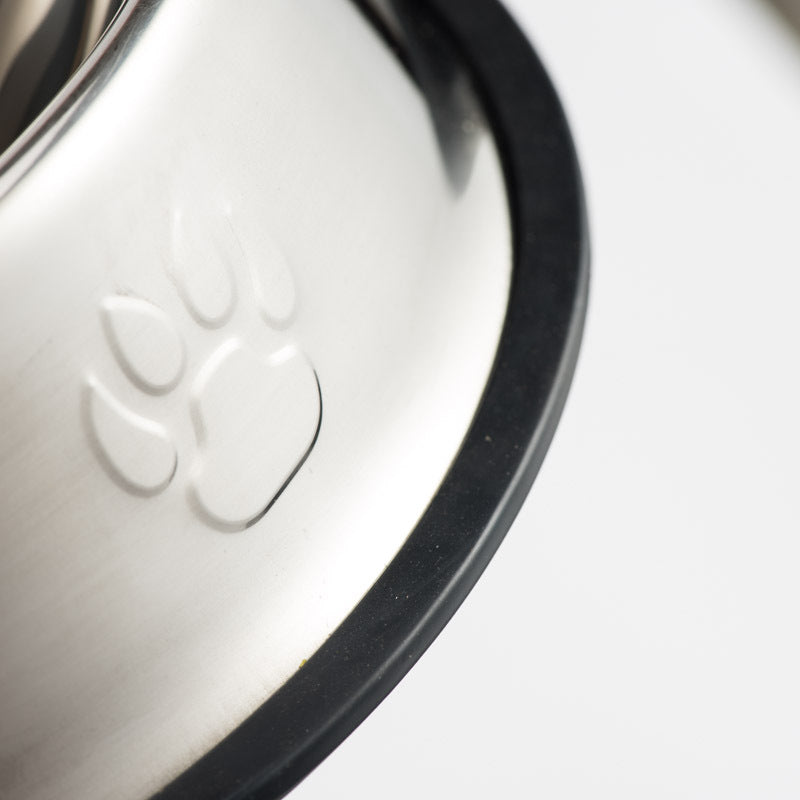 Stainless Steel Footprint Dog Bowl